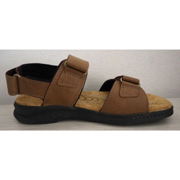 Clarks Collection 261594707090 Men's Sz 10M Tan Leather Hapsford Creek Sandals - Picture 4 of 8